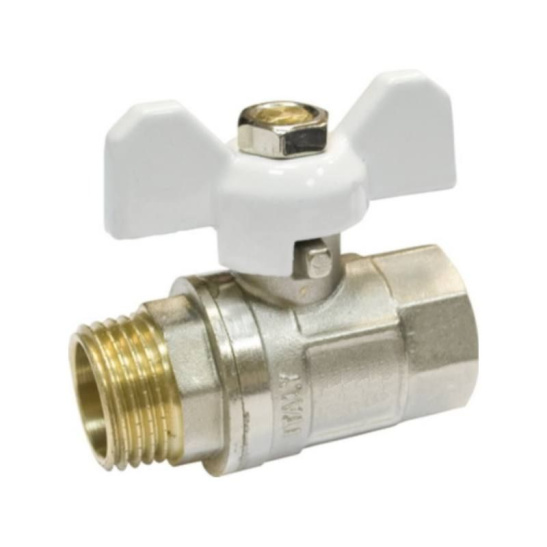 Кран шаровый STI вода бабочка вн/нар Ду-20 Ру-16 