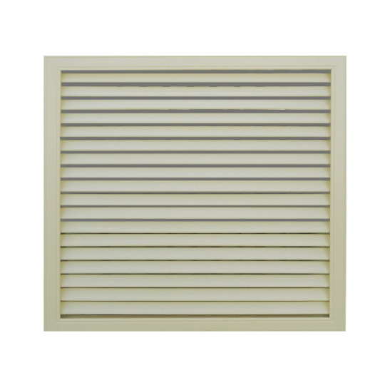 Решетка радиаторная ПВХ 0,6x0,6 м, слоновая кость