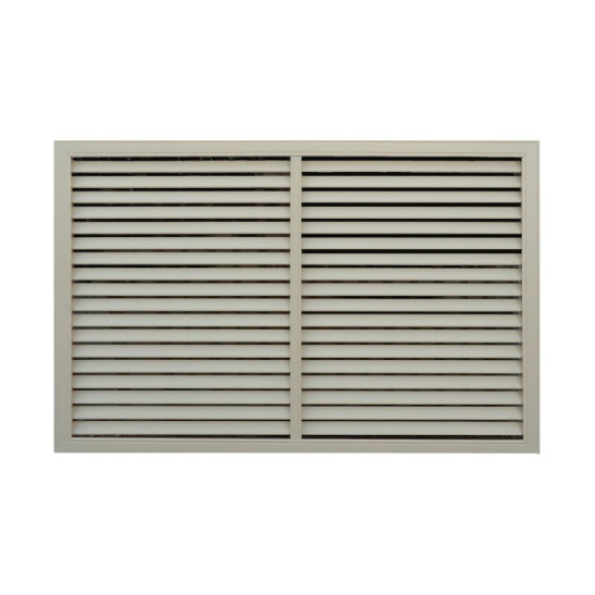 Решетка радиаторная ПВХ 0,6x0,9 м, слоновая кость