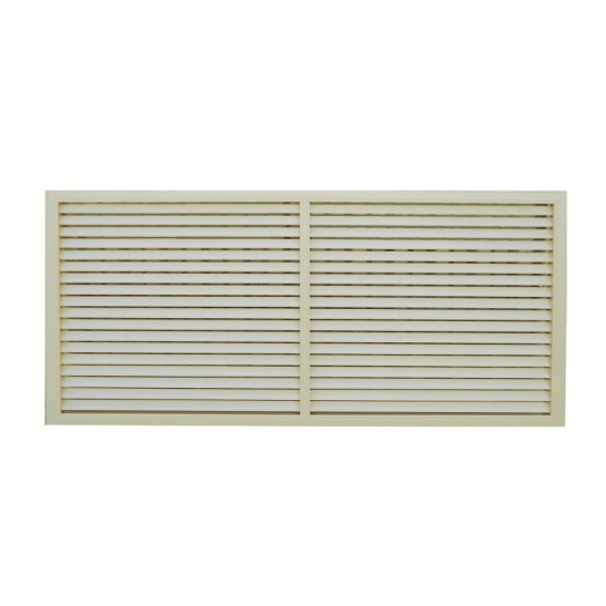 Решетка радиаторная ПВХ 0,6x1,2 м, слоновая кость