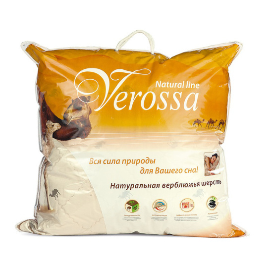 Подушка "Verossa Natural Line" модель "Camel" 70*70см наполнитель верблюжья шерсть