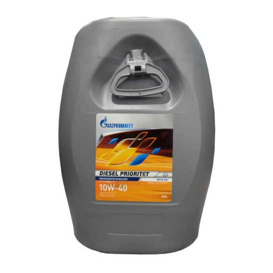 Масло моторное Gazpromneft Diesel Prioritet SAE 10W40, 50 л, API CH-4, полусинтетическое, турбодизельный