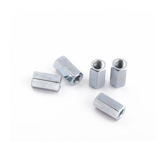 Гайка М10 соединительная цинк , DIN 6334