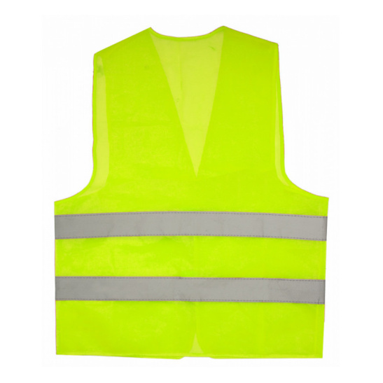 Жилет сигнальный с СОП 50 мм - 2 полосы "Спрут", р. 48-50 (96-100), L, лимонный