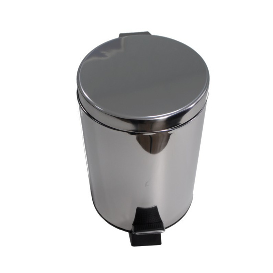 107  ВЕДРО из нерж. стали с педалью круглое 7л Китай