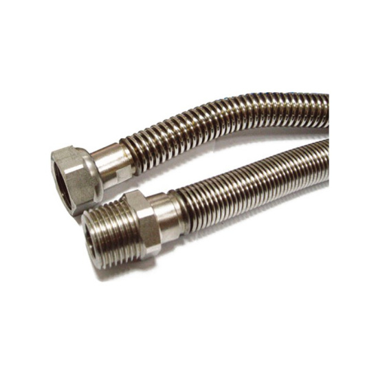 Подводка сильфонная для газа Overcon 1/2 '', гайка/штуцер, 2,0 м, Россия