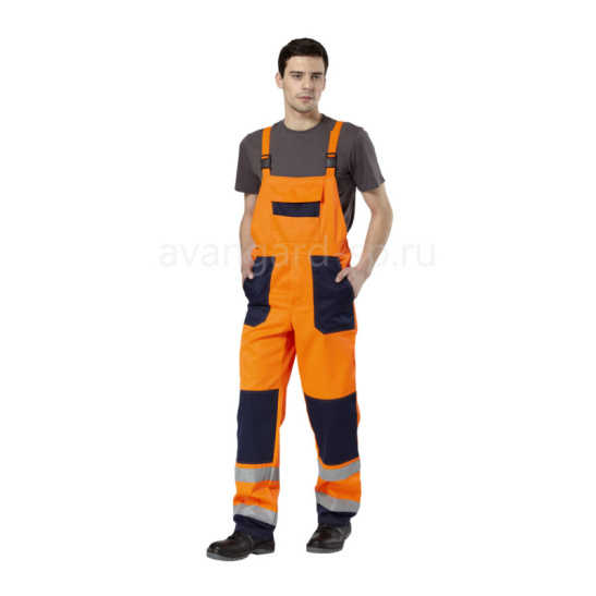 Костюм с СОП "Альянс", р. 48-50 (96-100) рост 5/6 (182-188), оранжевый с синей отделкой